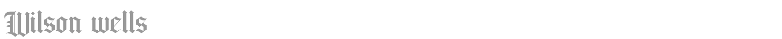 Wilson Wells font preview